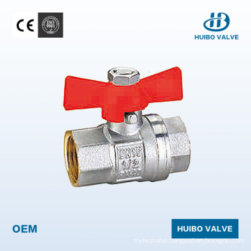 Butterfly Handle Female Thread Brass Ball Valve